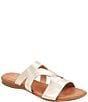 Color:Platino - Image 1 - Nailea Leather Slide Sandals