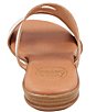 Color:Platino - Image 3 - Nailea Leather Slide Sandals