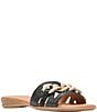Andre Assous Neela Raffia Resin Chain Slide Sandals - Image 1