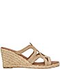 Andre Assous Neena Raffia Espadrille Wedge Slide Sandals - Image 2
