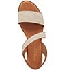 Color:Beige - Image 6 - Nevada Linen Wedge Sandals