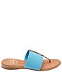 Color:Turquoise - Image 2 - Nice Demi Wedge T-Strap Sandals