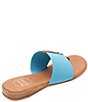 Color:Turquoise - Image 3 - Nice Demi Wedge T-Strap Sandals