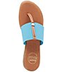 Color:Turquoise - Image 6 - Nice Demi Wedge T-Strap Sandals