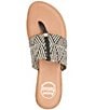 Andre Assous Nice Woven Stretch Raffia Thong Flat Sandals - Image 6