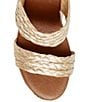 Color:Beige - Image 4 - Nolita Braided Raffia Espadrille Wedge Slide Sandals