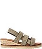 Andre Assous Noma Stretch Raffia Slingback Wedge Sandals - Image 2