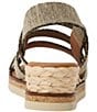 Andre Assous Noma Stretch Raffia Slingback Wedge Sandals - Image 3