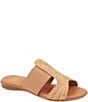 Andre Assous Noor Raffia Elastic Slides, Beige Linen - Image 1