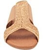 Andre Assous Noor Raffia Elastic Slides, Beige Linen - Image 5
