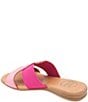 Andre Assous Noor Raffia Elastic Slides, Fuchsia - Image 4