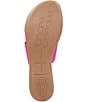 Andre Assous Noor Raffia Elastic Slides, Fuchsia - Image 7