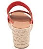 Color:Red - Image 3 - Nori Stretch Raffia Espadrille Sandals