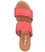 Color:Red - Image 6 - Nori Stretch Raffia Espadrille Sandals