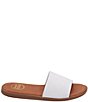 Color:White - Image 2 - Paloma Leather Slip-On Slide Sandals