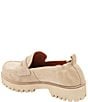 Color:Sesame - Image 4 - River Featherweight Suede Lug Sole Platform Loafers