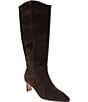 Andre Assous Walma Leather Suede Combination Pointed Toe Tall Boots - Image 1