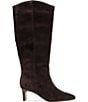 Andre Assous Walma Leather Suede Combination Pointed Toe Tall Boots - Image 2