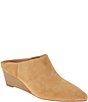 Andre Assous Wyatt Suede Wedge Mules - Image 1