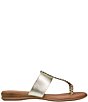 Andrea Assous Neo Metallic Elastic Toe Ring Thong Sandals - Image 2