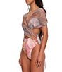 Color:Zuli Print - Image 3 - Ando Mesh Overlay One Piece Swimsuit