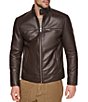 Andrew Marc Dobson Smooth Lamb Racer Jacket - Image 4