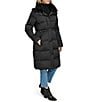 Andrew Marc Sport Andrew Marc Emery Luster Down Filled Faux Fur Collar Walker Coat, Color:Black - Image 1