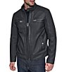 Andrew Marc Hubbard Leather Racer Jacket - Image 1