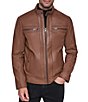 Andrew Marc Hubbard Leather Racer Jacket - Image 4