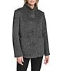 Andrew Marc Sport Andrew Marc Piper Wool Blend Stand Collar Patch Pocket Button Front Jacket, Color:Shale - Image 1