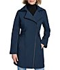 Andrew Marc Saylor Hooded Notch Collar Asymmetrical Zip Rain Coat - Image 5