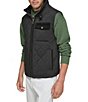 Andrew Marc Sport Corduroy Contrast Barnet Vest, Color:Black - Image 3