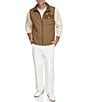 Andrew Marc Sport Corduroy Contrast Barnet Vest, Color:Sepia - Image 4