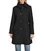 Andrew Marc Sport Emmeline Wool Blend Tailored Fit Button Front Coat, Color:Black - Image 1