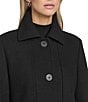 Andrew Marc Sport Emmeline Wool Blend Tailored Fit Button Front Coat, Color:Black - Image 3