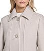 Andrew Marc Sport Emmeline Wool Blend Tailored Fit Button Front Coat, Color:Pearl - Image 4