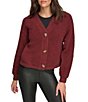 Color:Twine - Image 1 - Faux Sherpa V-Neck Long Sleeve Button Front Cardigan