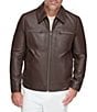 Andrew Marc Sport Halen Leather Jacket, Color:Chocolate - Image 1