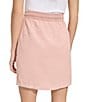 Color:Rose - Image 2 - High Rise Linen Blend Twill Skirt