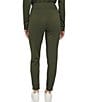 Color:Forest Green - Image 2 - High Rise Scuba Elastic Waist Coordinating Ankle Length Jogger