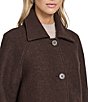 Andrew Marc Sport Jupiter Wool Blend Point Collar Balmacaan Coat, Color:Umber - Image 4