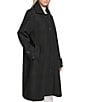 Andrew Marc Sport Jupiter Wool Blend Point Collar Balmacaan Coat, Color:Black - Image 3