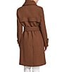 Andrew Marc Sport Lawley Wool Blend Point Collar Belted Zip Front Trench Coat, Color:Clay - Image 2