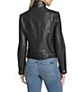 Andrew Marc Sport Mikel Racer Stand Collar Zip Front Leather Jacket, Color:Black - Image 2