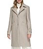 Andrew Marc Sport Regine Notched Lapel Collared Wool Coat, Color:Stone - Image 2