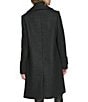 Andrew Marc Sport Regine Notched Lapel Collared Wool Coat, Color:Black - Image 2
