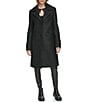 Andrew Marc Sport Regine Notched Lapel Collared Wool Coat, Color:Black - Image 4