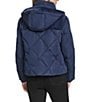 Andrew Marc Sport Tayte Mixed Media Hooded Faux Down Puffer Jacket, Color:Lapis - Image 2