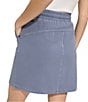 Color:Ink - Image 2 - Washed Twill High Waisted Skirt