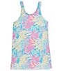 Color:Blue Multi - Image 2 - Big Girls 7-16 Sleeveless Palm Hideaway Coverup